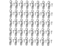 Healeved 120-clips De Fixação Em Ferro Para Molduras Fotos Com Parafusos, Suportes Aplicáveis Para Placas Traseiras Em