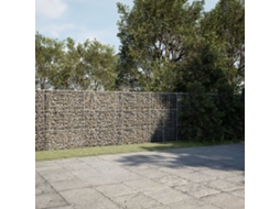 Vidaxl Cesto Gabião Com Cobertura 1000x100x150 Cm Ferro Galvanizado