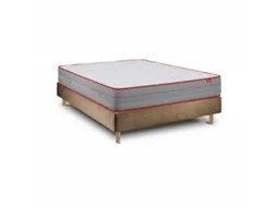 Conjunto Luxury E Sommier Taupe - Cama Com Colchão 200 X 160 Cm
