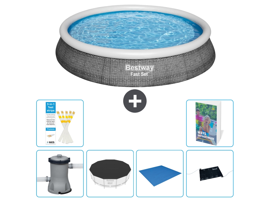 Piscina Bestway Fast Set Redonda 396x84 Cm 5 peças S214 BESTWAY