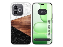 Capa Tumundosmartphone De Silicone Para Honor 600 Lite 5g Com Estampa De Mármore 11 Padrões
