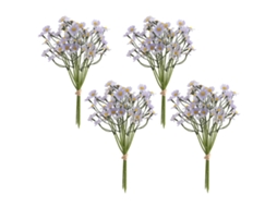 Laxiscreed - 4 Buquês Pequenos De Flores Artificiais Em Seda Para Decoração Moderna