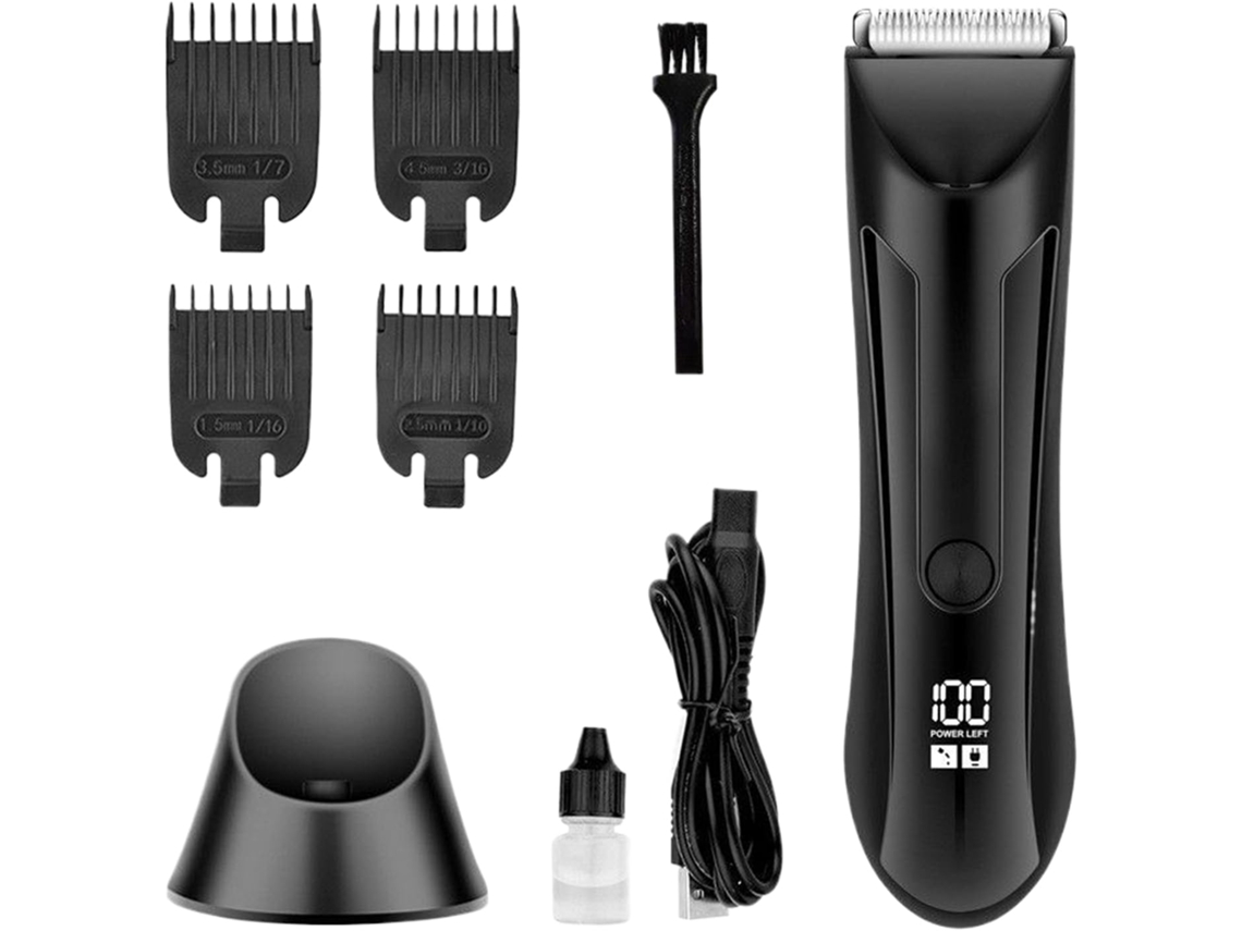 Aparador/lâmina De Barbear Recarregável Para Barba, Bigode, Corpo E Nariz