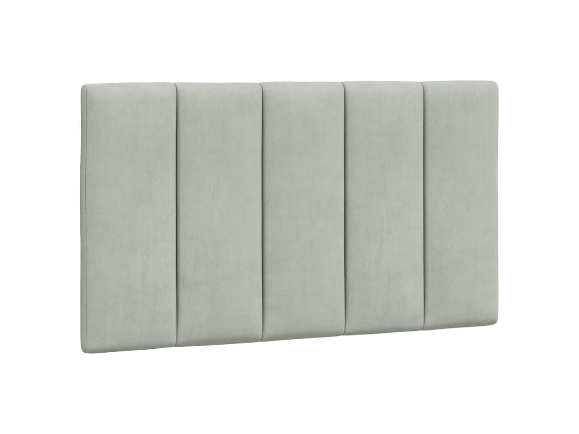 Almofadão de cabeceira VIDAXL Cinzeto Veludo (90 x 3 x 45 cm)