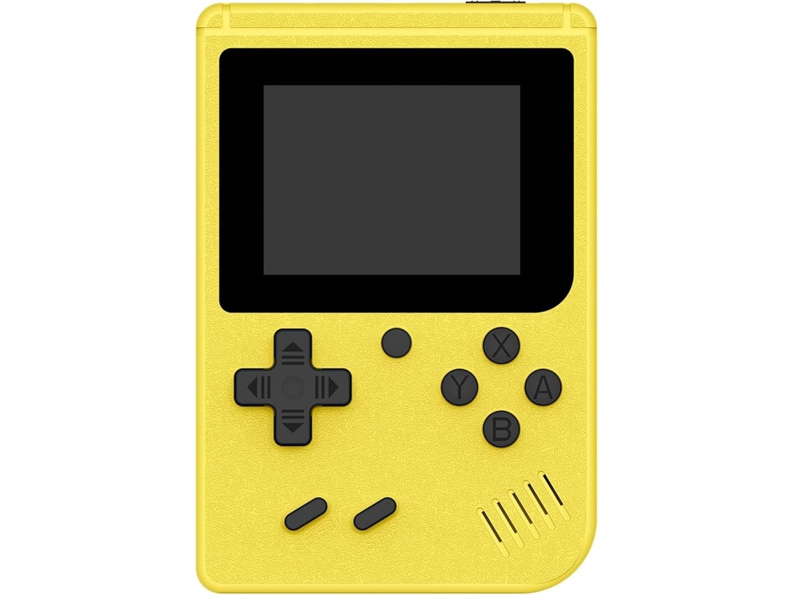Console De Games Portátil Retrô Com Ecrã De 3,0 Polegadas E 400 Jogos Clássicos De Fc Amarelo Elysve