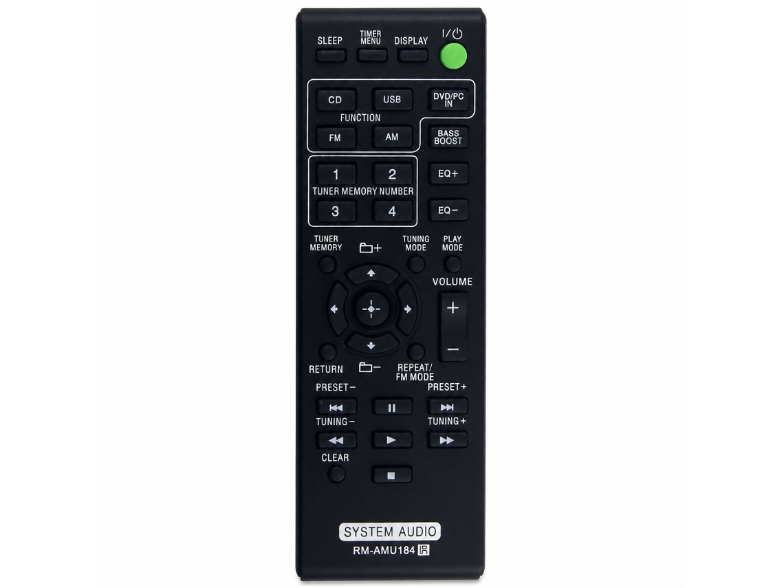 Comando À Distância De Substituição Rm-amu184 Compatível Com Sistema De Áudio Sony