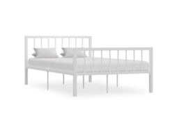 Bed Frame, Bed Frames Vidaxl Branco Metal (120 X 200 Cm)