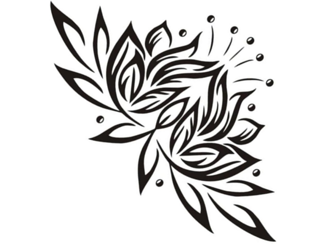Adesivos De Parede Em Pvc Black Lotus, Decalques Para Decoração De Sala De Estar E