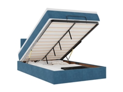 Ottoman Bed, Ottoman Beds Vidaxl Azul Veludo (120 X 200 Cm)