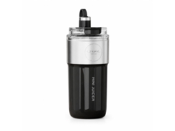 Liquidificador Portátil Para Sumos 400 Ml Em Aço Inoxidável 304 De Parede Dupla, Preto, Com Tampa, Ceool