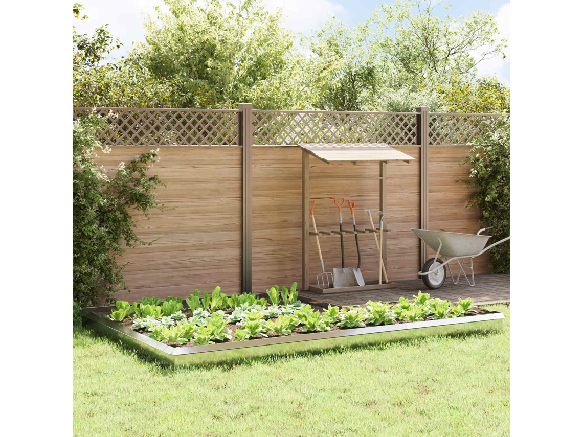 Vidaxl Cercas De Caracol 16 Unid. 100 X 3,5 X 25 Cm Aço Galvanizado