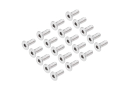 Parafusos Cabeça Chata Com Sextavado Interno M3 X 8 Mm, Máquina, E