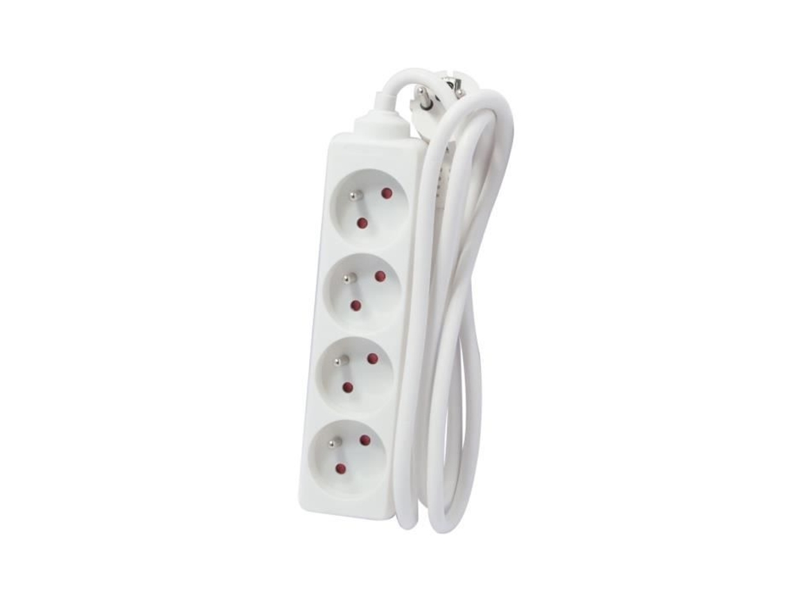 CHACON Régua de energia 4 tomadas 16A 3m branco