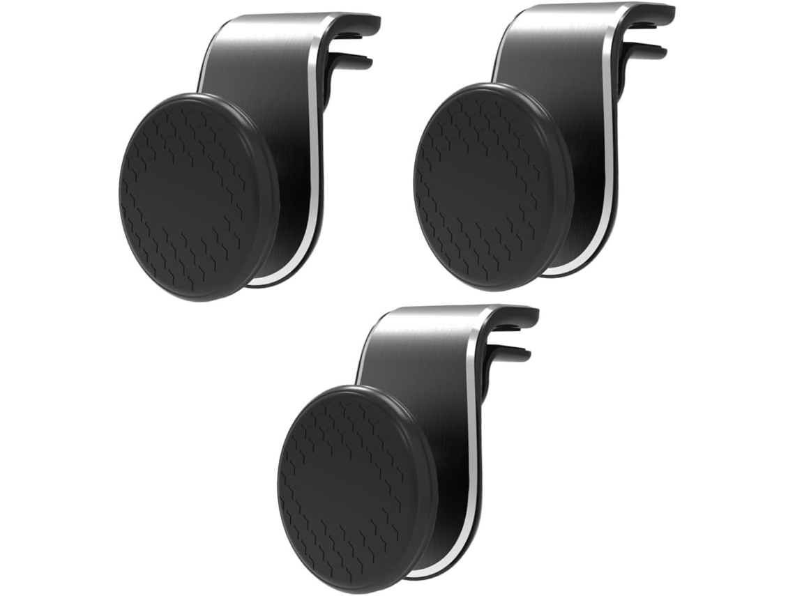 Suporte Magnético Para Celular De Carro Em 3 Peças - Fácil Instalação