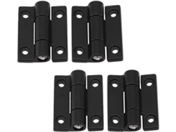 Zyncue 4 Peças Dobradiças Ajustáveis Para Amortecimento De Torção Em Liga Zinco 26x22mm 36x28mm Móveis, Armários E