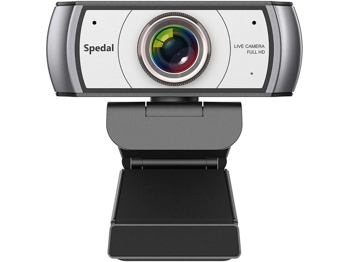 Webcam grande angular de 120 graus para videoconferência, streaming Full HD 1080p e microfones Bestvite