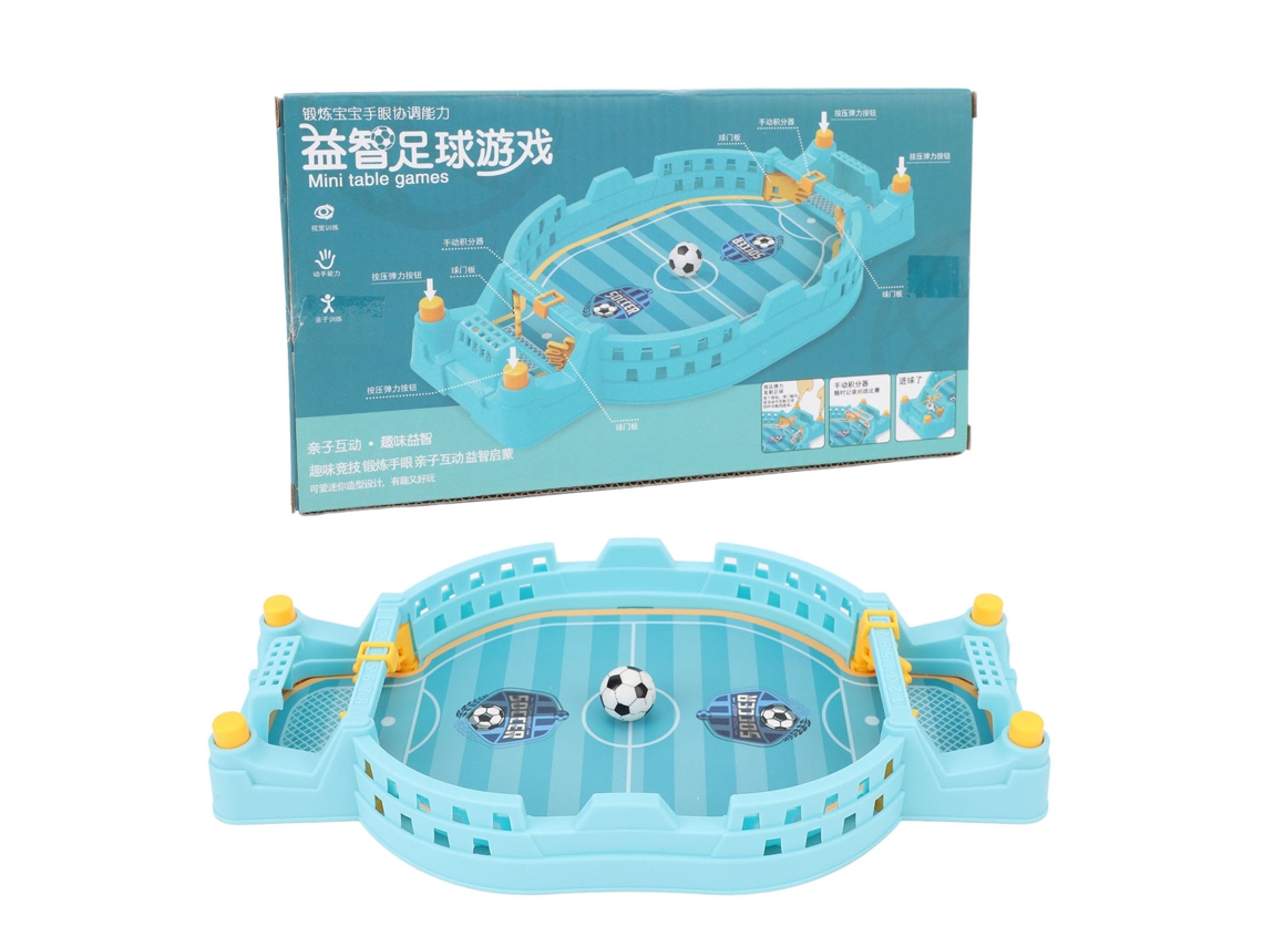 Mali Table Soccer Game Interactive Fun Simple to Play Manual Marking Brinquedo de Futebol Indoor Pinball Blue