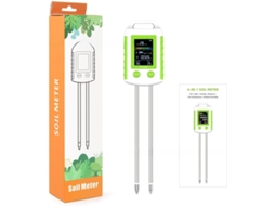 Analisador De Solo 6em 1 Para Medir Ph, Umidade, Fertilidade, Intensidade Da Luz, Temperatura E Ambiente, Com