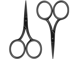 Tesoura Com Lâminas De Eletroforese Em Aço Inoxidável, Para Costura, Escola, Escritório, Especialmente Para Trabalhos De Precisão, 9, 5 Cm, Preta