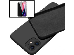 Kit Capa e Película de Vidro Temperado iPhone 12 Pro Anti-Spy Rosa