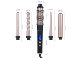 Kit De Chapinha Multifuncional 5 Em 1 Para Cabelo Com Regulagem De Temperatura E Variação De Modelos