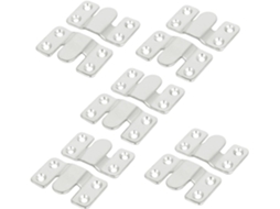 Conjunto de 20 ganchos duplos para toalhas CHABERLU