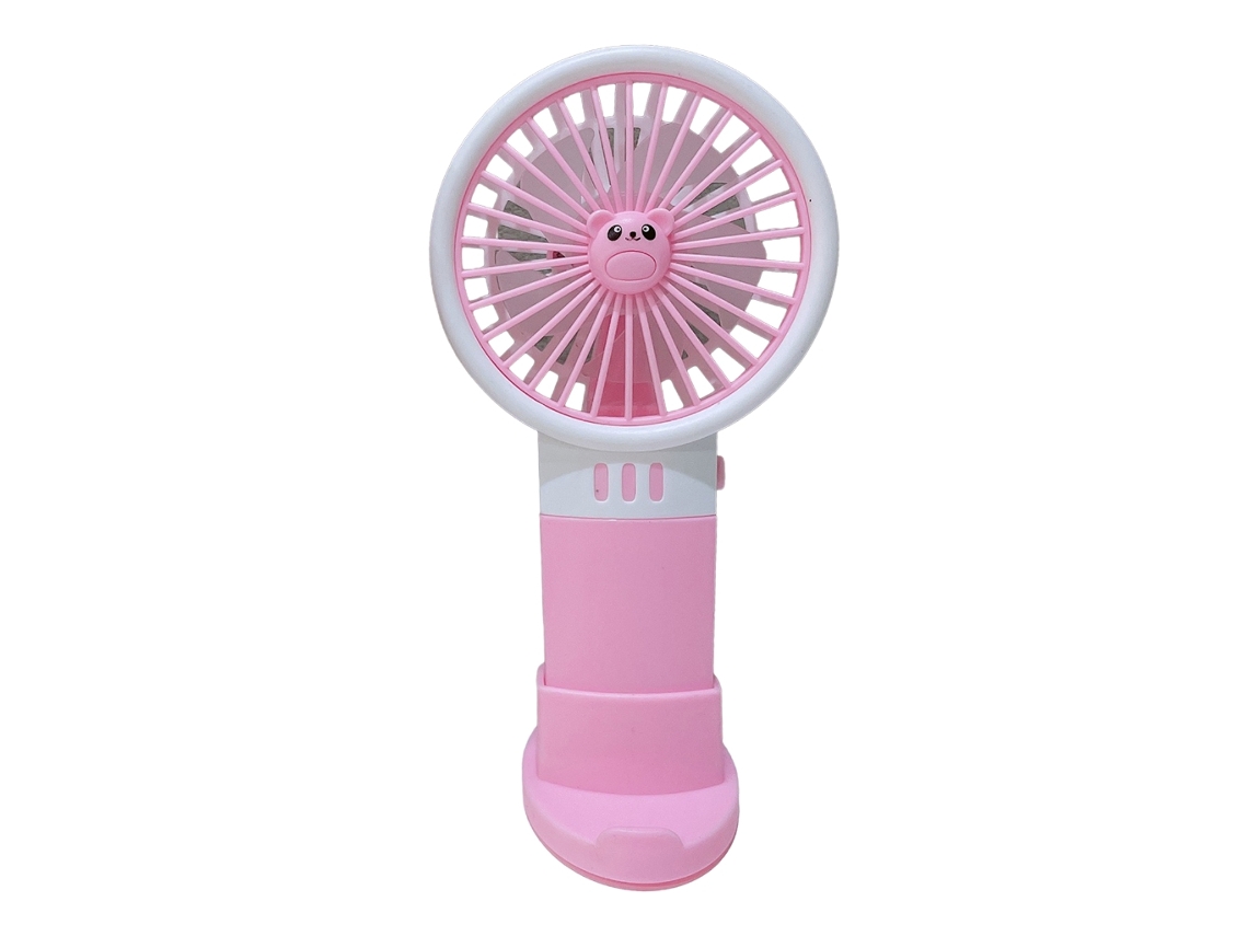 Ventilador Portátil Prático, Ventilador De Mesa A Bateria Com Suporte Para Celular, Para O Escritório Ou Viagens