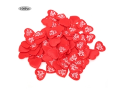 Decoração de Casamento com 100 Peças de Coração de Espuma Poliéster Vermelho