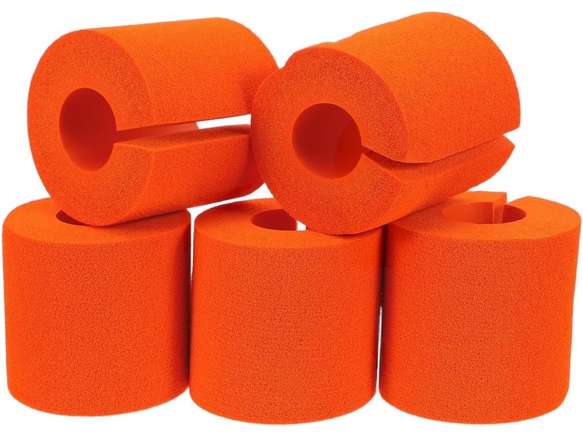 Conjunto De 5 Protetores Espuma Laranja Para Portas, Ideais Para Segurança Doméstica Absorvem Impactos Fortes E Se