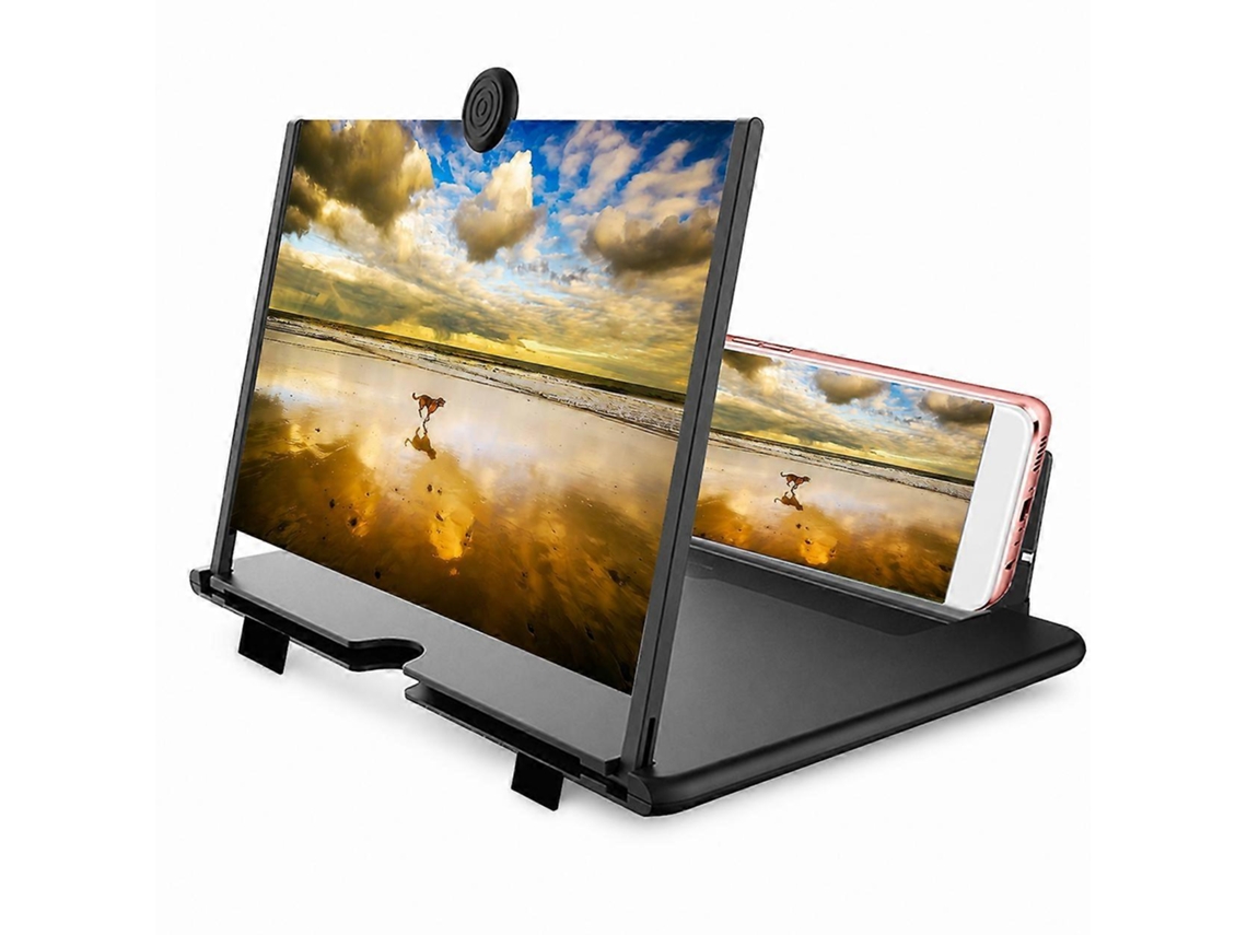 Amplificador De Tela 3d 16 Polegadas Dobrável Para Celular, Suporte Universal