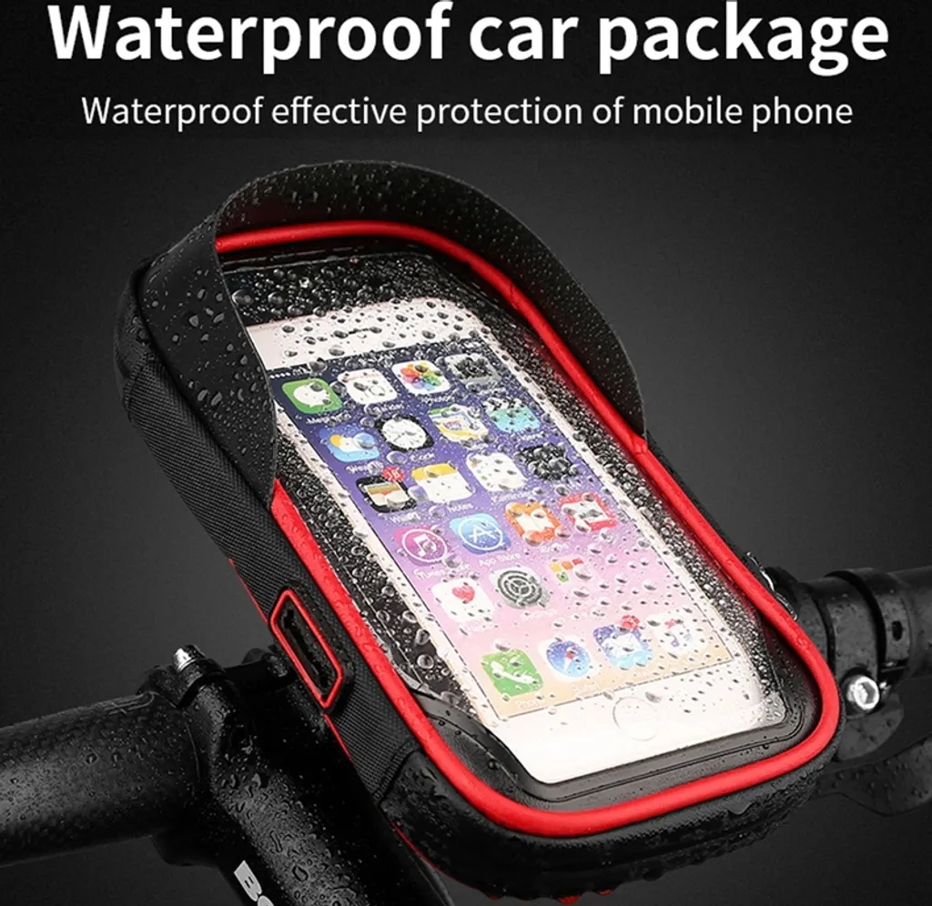 Suporte Impermeável para Celular Vermelho AQUAFORGE