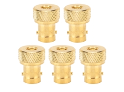 Aetheria 5pcs Adaptador Coaxial Rf Bnc Fêmea para Sma Macho Conector Conversor