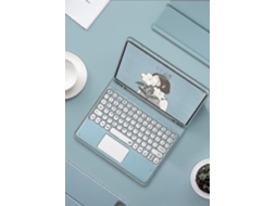 Capa Com Teclado Bluetooth Removível Para Ipad Pro 12,9 Polegadas E Botão Redondo