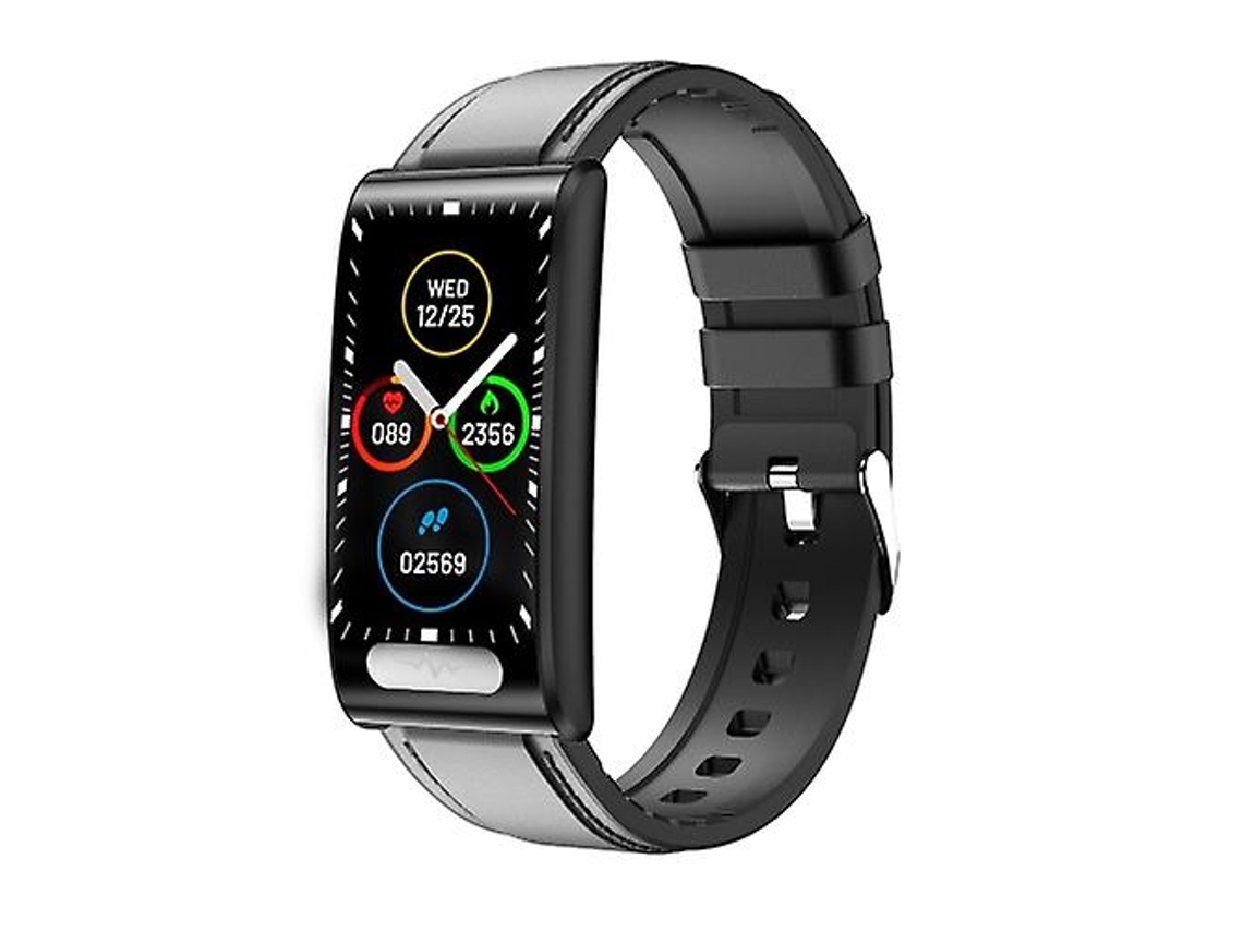 Relógio inteligente TK70 com pulseira de couro e tela colorida de 1,47 polegadas VONKELIOS