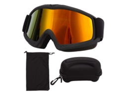 2026 gafas de Esqui para Crianças com Lente Hd, Proteção Uv, Resistência a Impactos e Ajustáveis, Cor Preta