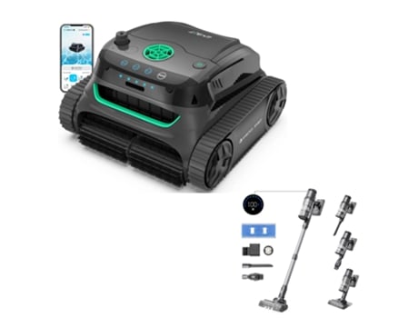S2 Limpador Robótico Sem Fio De Gama Alta E Aspirador De Proscenic P11 Mopping Wybot
