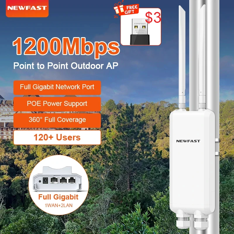 (cf-p10 V3) Extensor De Wi-fi Com Ponto De Acesso Sem Fio De 1202 Mbps Compatível Com Europa, América E Reino Unido.