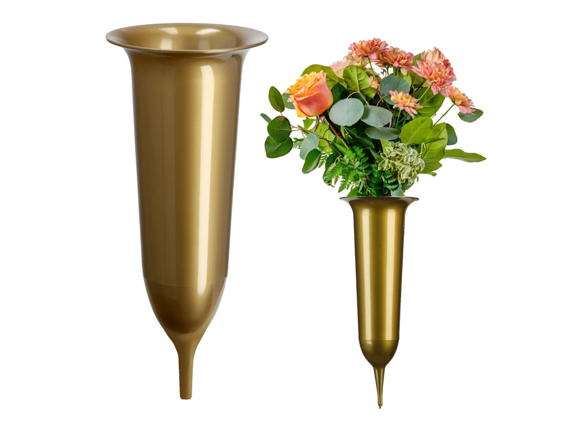 Vaso, Design Elegante, Resistente Às Intempéries, Ouro-a, S-a