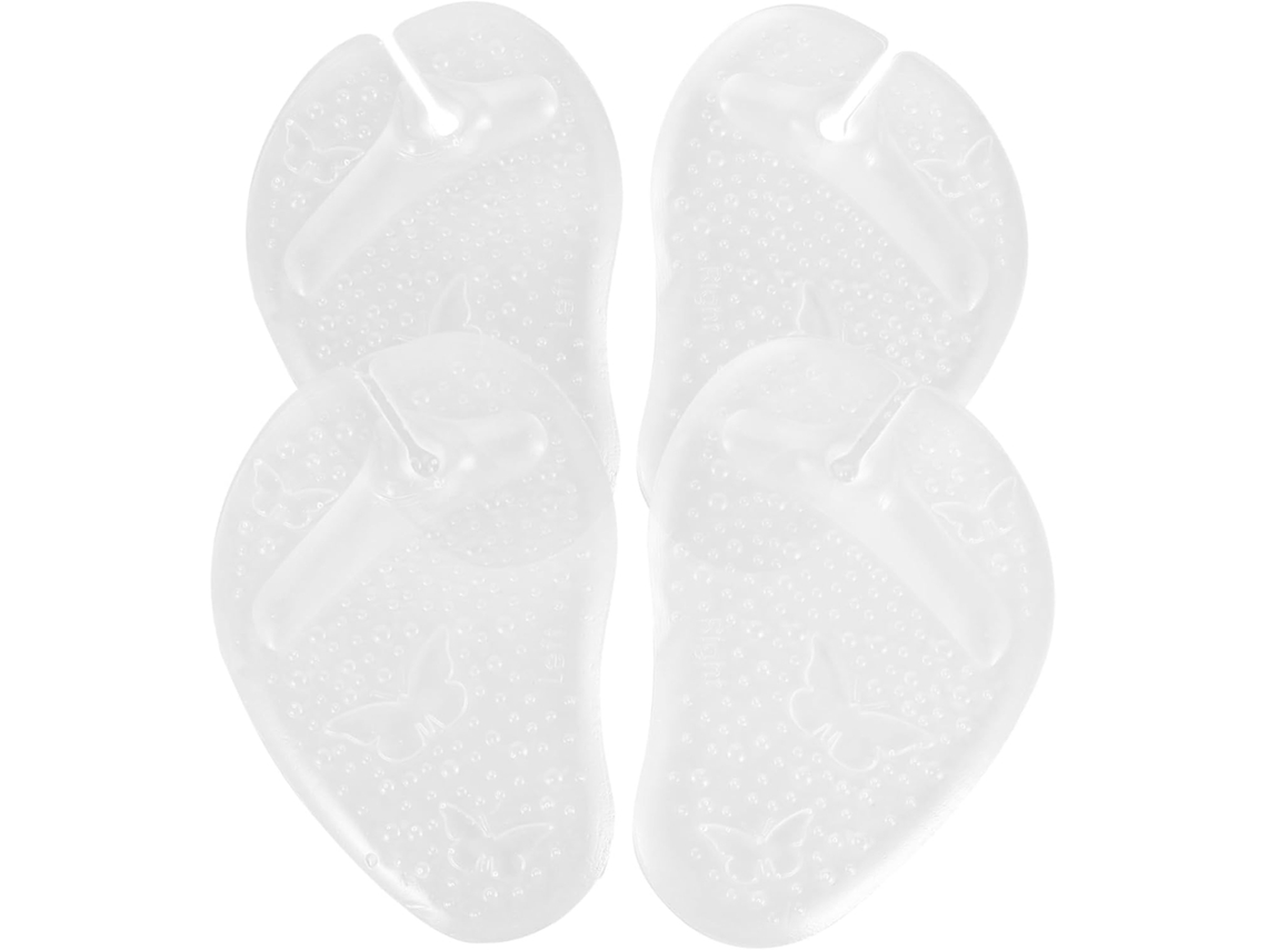 Bestyash 4-almofadas De Gel Transparentes Para Sandálias, Design Metatarsal E Estrutura Antiderrapante Para Aliviar A