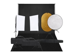 Photo Studio Kit, Photo Studio Kits Vidaxl Preto Aço (n/a)