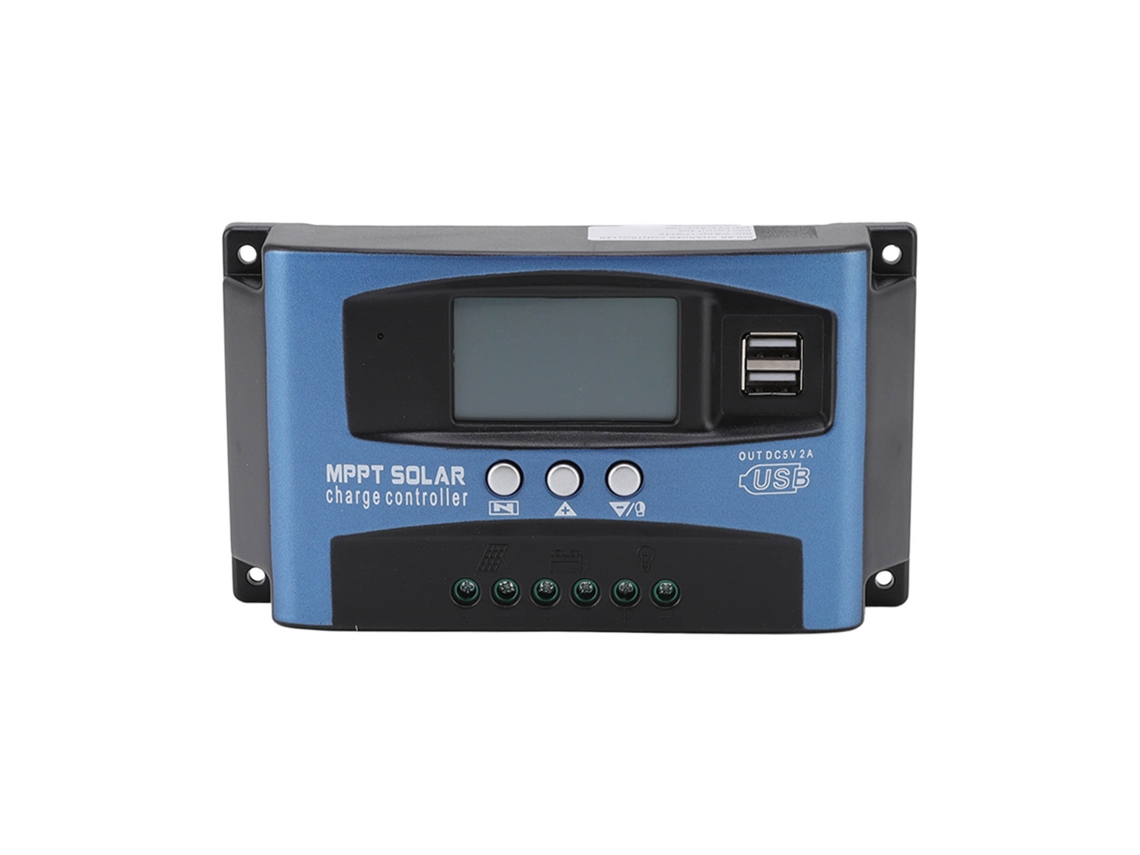 Controlador de Carregamento Solar MPPT 80A com Display LCD para Painéis Solares Industriais S/MARCA