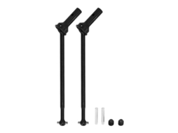 Mali eixo de Transmissão Cvd de Aço para Carro Rc Arrma 1/7 1/8 109mm Fácil Instalação 2 Peças Preto