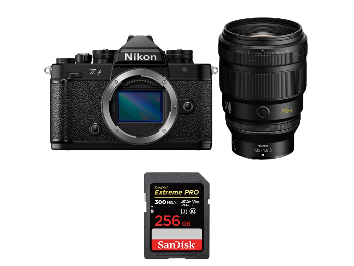 Zf + 135mm F/1.8 S Plena + 1 Sandisk 256gb Uhs ii 300mb/s + Ebook “20 Dicas para Fotos Que Impressionam” NIKON