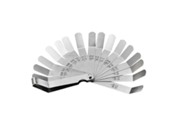 Medidor de Espessura de 16 Lâminas, 0,127, 508 Mm, Curvo, Aço Inoxidável SFUSHOS