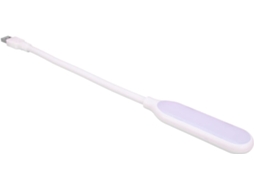 Luminária de mesa LED com haste flexível, proteção para os olhos, luminária de leitura, alimentação USB, mini luminária.
