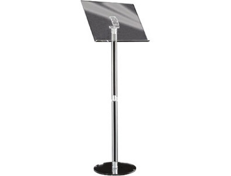 Armário de arquivo de acrílico estilo púlpito de acrílico, metal cromado, transparente Tecnostyl