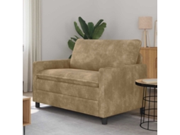 Vidaxl Sofá Cinzento-acastanhado 126 X 81 X 87,5 Cm Poliéster