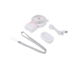 Ventilador Portátil Mini Usb Carregável com Corda Branco