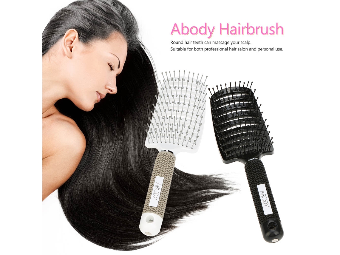 2026 cepillo de Cabelo Abody Nylon Desembaraçador com Massagem para Cabelo Molhado Branco