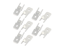 10 Peças Conector Macho Isolado de Crimpagem para Pcb 6,3 Mm Largura CHABERLU